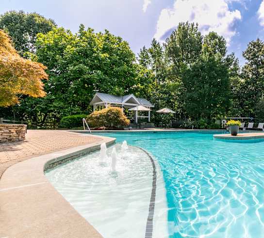 Pool with Water Feature at Willowest in Vinings in Atlanta, GA 30339