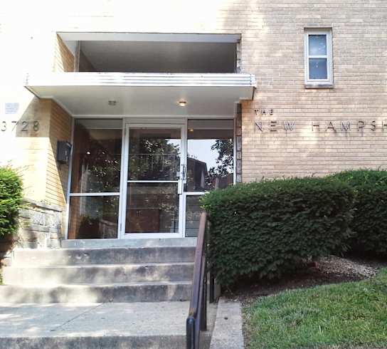 a brick building with the words on it
