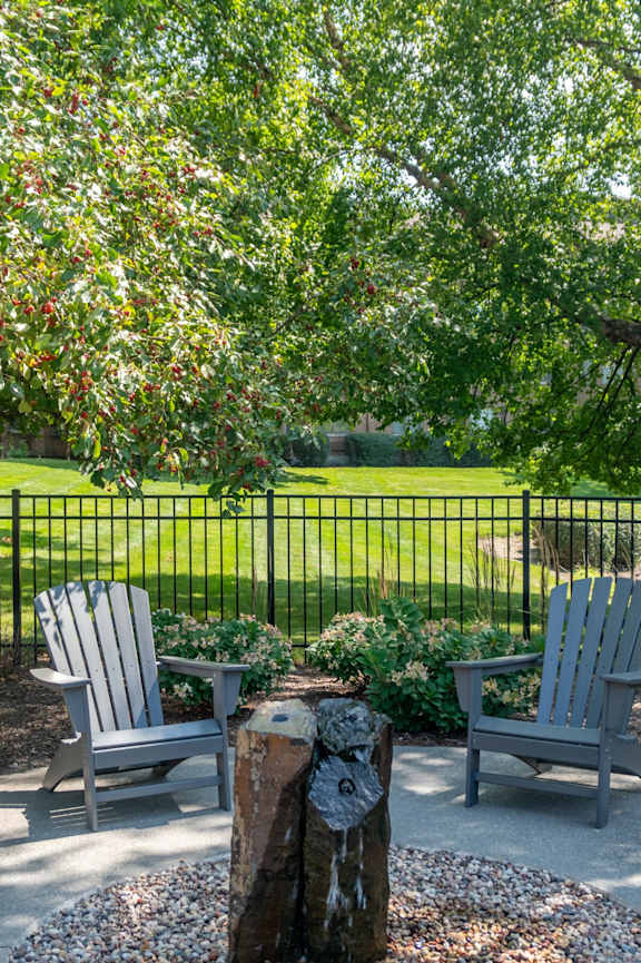Outdoor Fireplace at TLC Grand Apartments, Deerfield, IL 60015