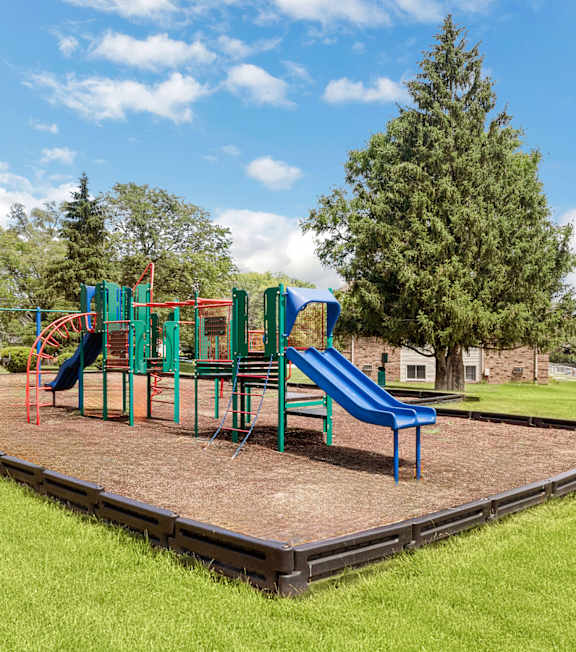 the playground at St Charles Square Apartments, Carol Stream, IL, 60188