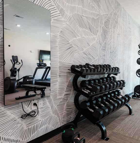 Gym With Free Weights at Converge NW, Waukee, 50263