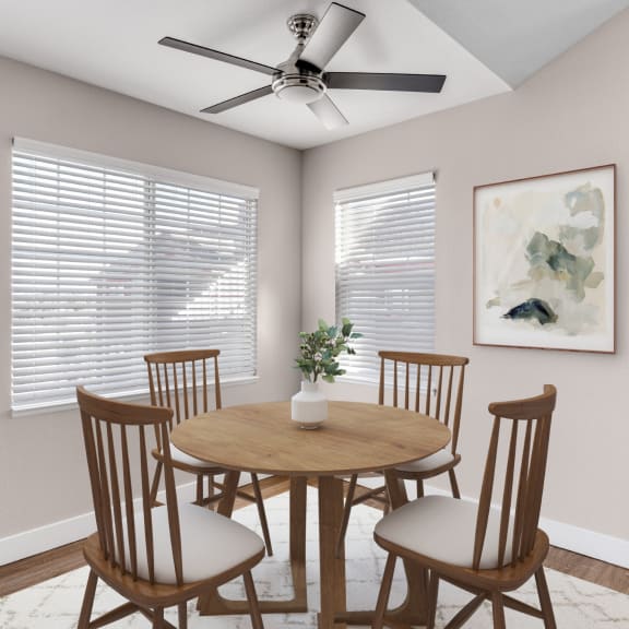 Dining nook at The Links at Plum Creek in Castle Rock, CO