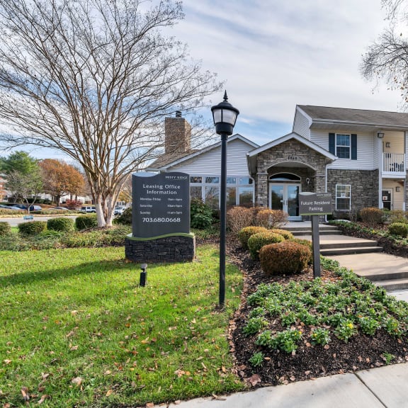 a house with a sign in front of it at Misty Ridge Apartments, Woodbridge, Virginia, 22191