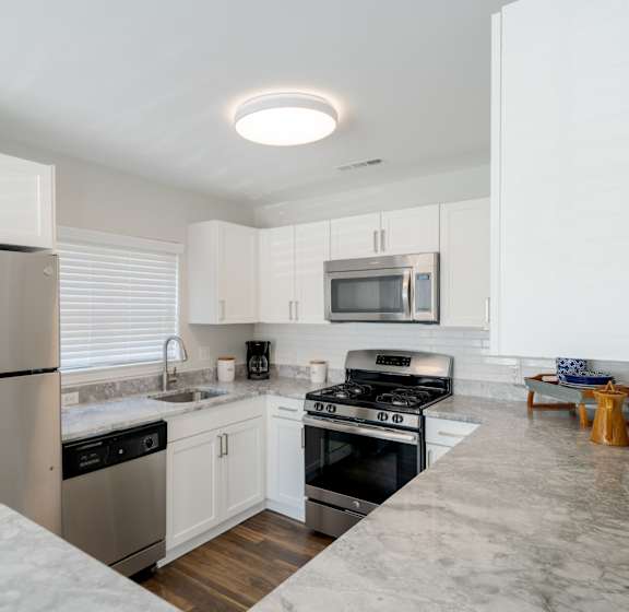 Modern Kitchen at The Residences at Stevens Pond in Saugus, MA 01906