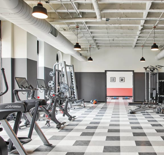 The Edison apartments fitness center