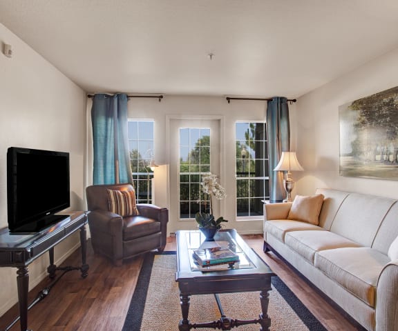 Legends at River Oaks Living Room With View
