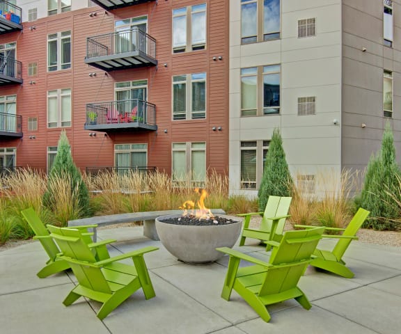 Covington Outdoor Deck with Firepit