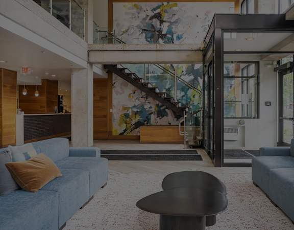 Resident clubhouse social area