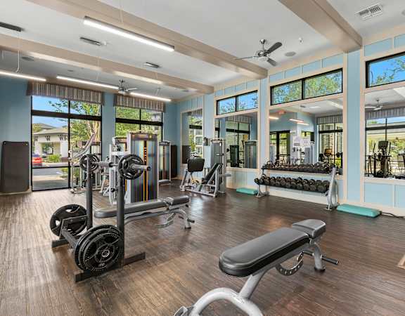 24-hour fitness center - Nona Park Village Apartments