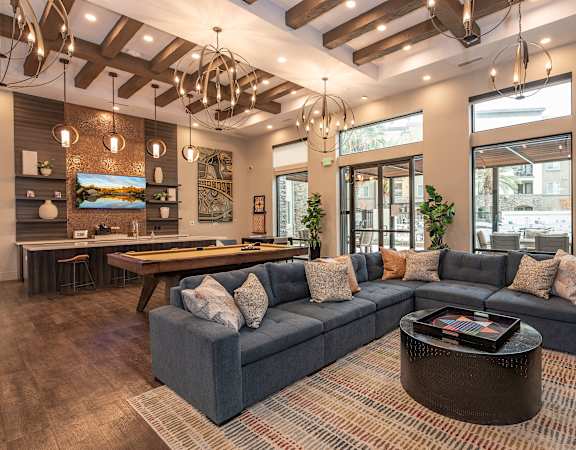 Resident clubhouse game room - Talavera Apartments