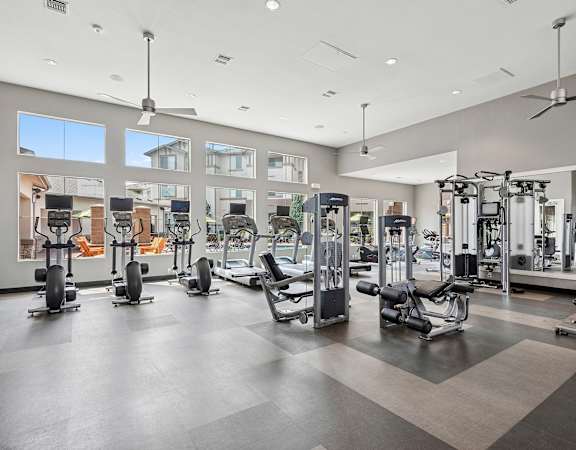 State-of-the-art fitness center - First and Main Apartments