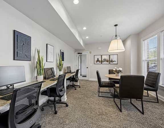 Resident business center - Avenel at Montgomery Square