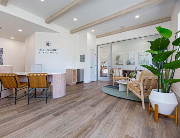 Leasing Office at The Resort at Encinitas Luxury Apartment Homes, Encinitas, CA