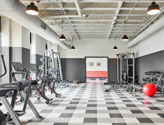 The Edison apartments fitness center