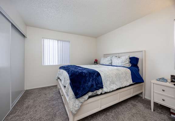 Comfortable Bedroom With Large Window at Whispering Fountains Monrovia, Monrovia, CA, California , 91016