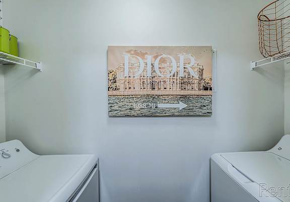 A poster with the word  at Abbey Ridge Apartment Homes, Oxford, Michigan