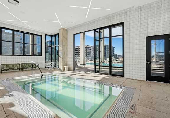 Indoor Swimming pool at Velaris Living Apartments, Denver