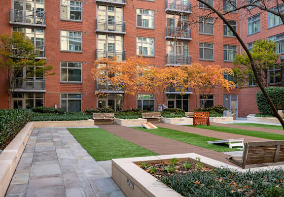 Photo of outdoor courtyard
