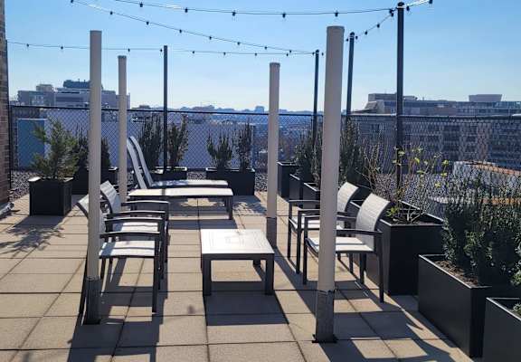 roof deck at The 925 Apartments, Washington, Washington