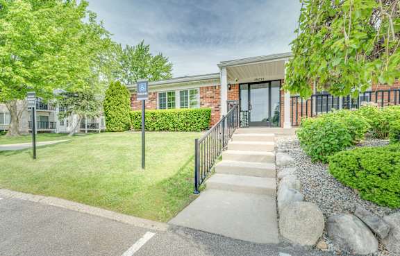 Accessible office entrance at Lancaster Hills Apartments, Southfield, MI 48034