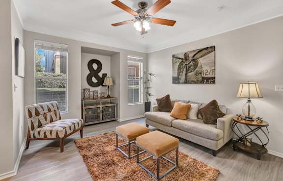 Living Room at The Ranch at Fossil Creek, Haltom City, TX, 76137
