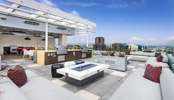 Firepit Patio  at LUX by Garden*, San Diego, CA, 92122