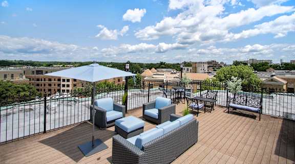 Rooftop Terrace at Park Terrace Apartments, Washington, District of Columbia