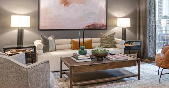 Modern Living Area at Crestline Cary, Cary, 27511