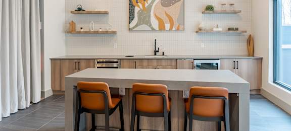 Wet Bar at 15 Bank Apartments in White Plains, NY 10606