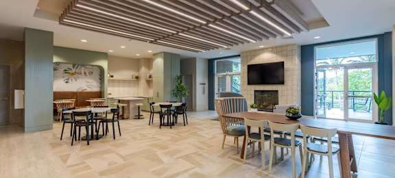Updated Community Clubhouse at One Plantation Apartments in Plantation, FL 33324