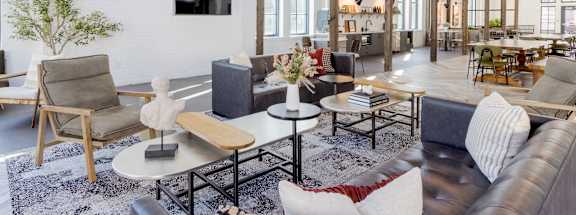 Market-Style Community Lounge at The Merchant Apartments in Charleston, SC 29403