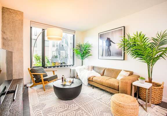 Living Room With TV at Ansel, San Francisco, CA 94103