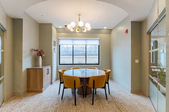 Conference Room at 15 Bank Apartments, White Plains, New York, 10606