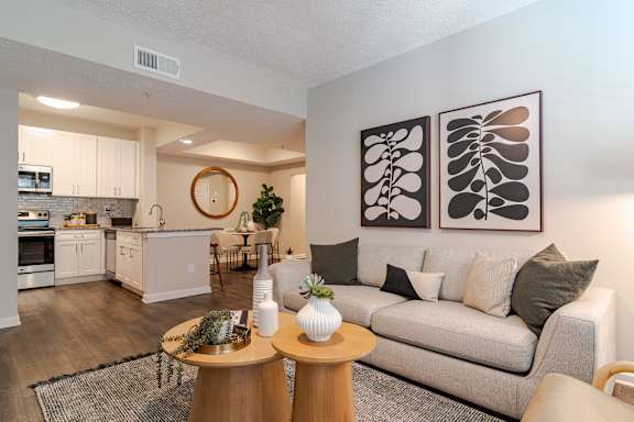 Living Room With Kitchen at Willowest in Vinings, Atlanta, GA, 30339