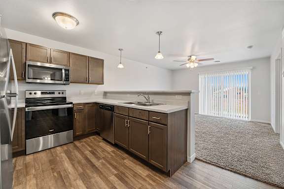 Minimal Kitchen at Red Rock Apartments, Rapid City, 57702