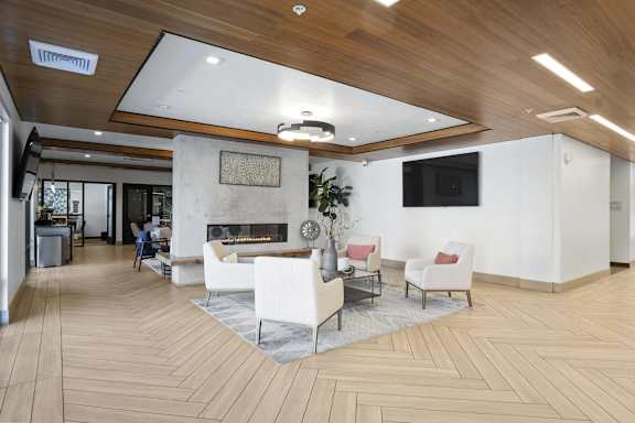 Main Lobby at The Flats at Riverwoods, Provo