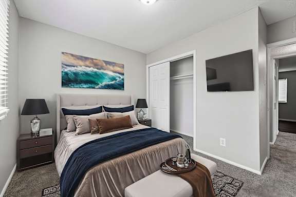 Bedroom With TV at Signature Collection, Alabama