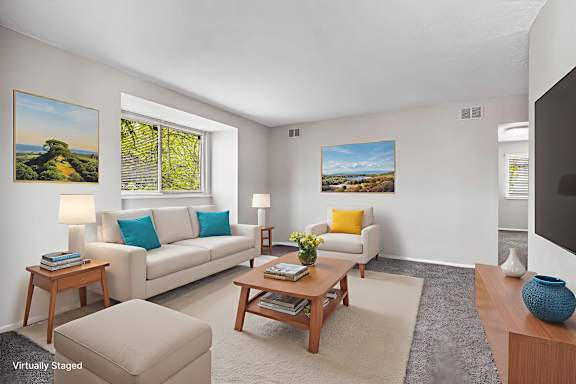 Living Area With Virtually Staged Furniture at Signature Collection, Alabama
