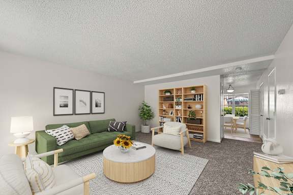 Living Room at The Bluffs at Cherry Hills, Omaha, NE