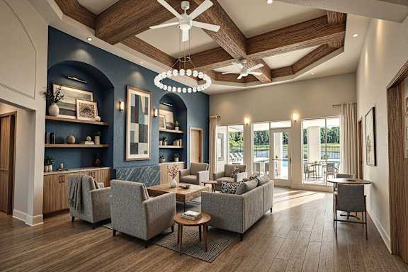 Community Room at Orchard Grove Apartments, Vero Beach