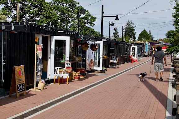 Station Ave Shopping at Woodland Place Apartments, Langford, BC, L4H 3P6