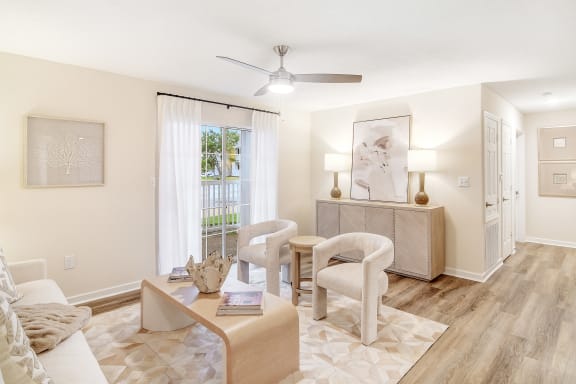 Modern Living Area at The Oliver Apartment Homes in Olive Branch, Mississippi