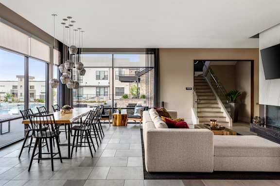 Gateway Arvada Ridge Clubhouse Luxe Clubhouse with Rooftop Terrace & Views of Pool
