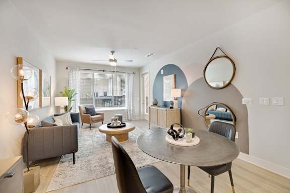 Common area at Axis Admiral Hill Apartments in Chelsea MA