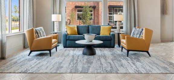 The Edison at Bozeman Gateway Apartments in Bozeman, Montana Model Living Room