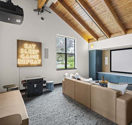Community Game Room at The Lakes Apartments in Bellevue, WA 98007