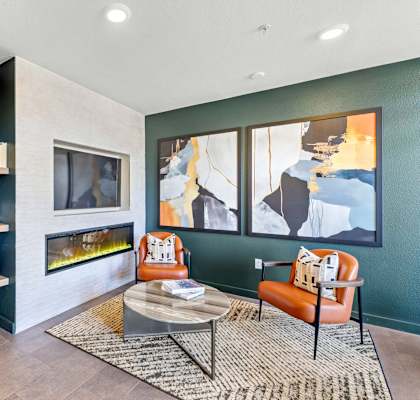 Community Lounge at 128 on State Apartments in Kirkland, 98033