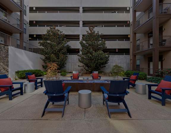 Zen garden fire pit lounge - 23Hundred at Berry Hill
