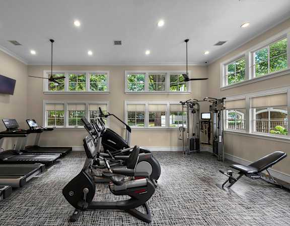 State-of-the-art fitness center - The Estates at River Pointe