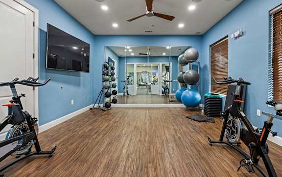 Gym at The James on South First, Austin, TX, 78748